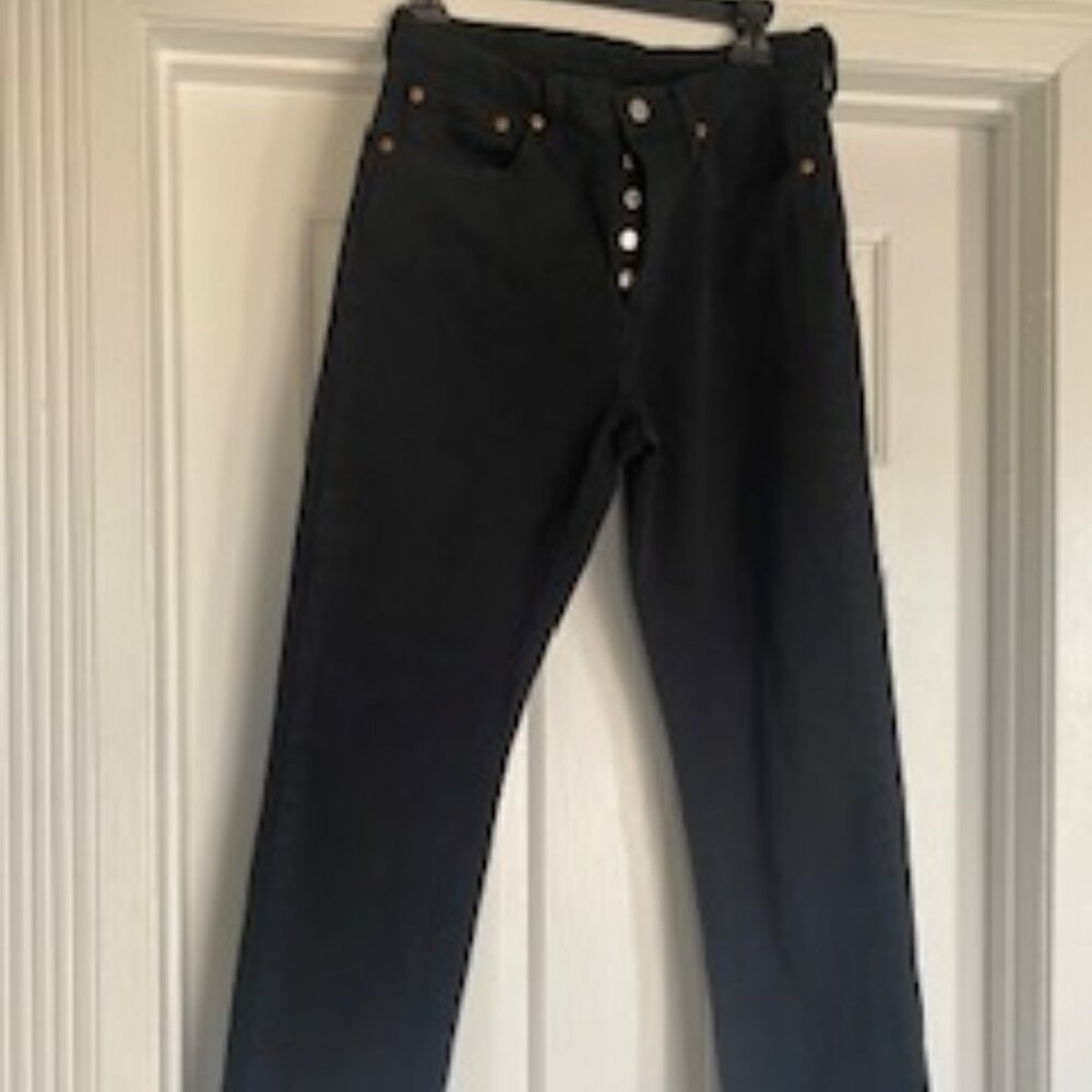 Levi 's 501 Black Button Fly Jeans
